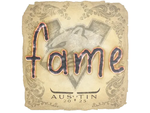 Sticker | fame | Austin 2025 - $ 0.03