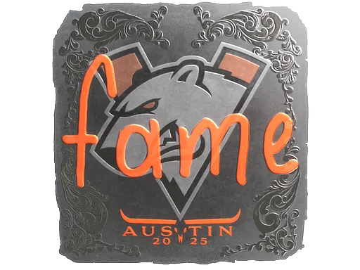 Sticker | fame (Foil) | Austin 2025 - $ 0.05