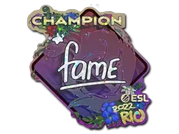 Sticker | fame (Glitter, Champion) | Rio 2022 - $ 0.06