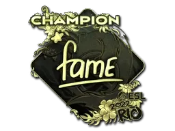 Sticker | fame (Gold, Champion) | Rio 2022 - $ 1.77