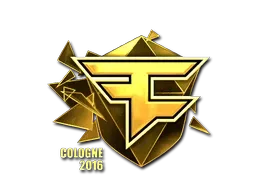 Sticker | FaZe Clan (Gold) | Cologne 2016 ``