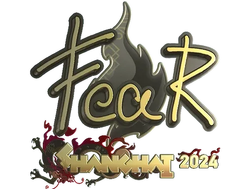 Sticker | fEAR (Gold) | Shanghai 2024 - $ 2.79