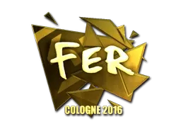 Sticker | fer (Gold) | Cologne 2016 - $ 47.05