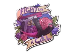 Sticker | Fight like a Girl - $ 1.08