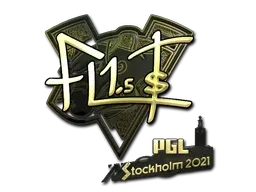 Sticker | FL1T (Gold) | Stockholm 2021 - $ 3.13