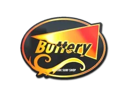 Sticker | Flame Buttery (Holo) - $ 6.48
