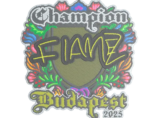 Sticker | FlameZ (Embroidered, Champion) | Budapest 2025 - $ 0.03