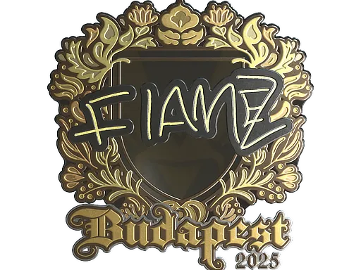 Sticker | FlameZ (Gold) | Budapest 2025 - $ 2.74