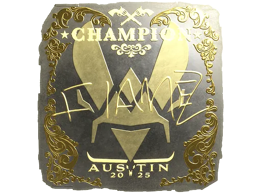 Sticker | FlameZ (Gold, Champion) | Austin 2025 - $ 1.77