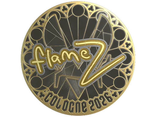 Sticker | FlameZ (Gold) | Cologne 2026 - $ 24.45