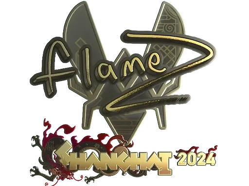 Sticker | FlameZ (Gold) | Shanghai 2024 - $ 2.96