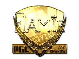 Sticker | flamie (Gold) | Krakow 2017 - $ 1312.68