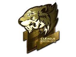 Sticker | Flash Gaming (Gold) | Boston 2018 ``
