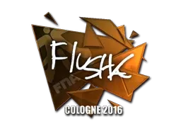 Sticker | flusha (Foil) | Cologne 2016 - $ 15.64