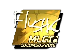 Sticker | flusha (Gold) | MLG Columbus 2016 - $ 26.23