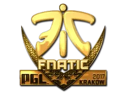 Sticker | Fnatic (Gold) | Krakow 2017 ``