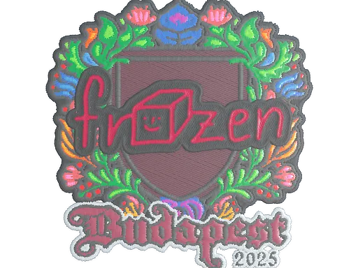 Sticker | frozen (Embroidered) | Budapest 2025 - $ 0.21