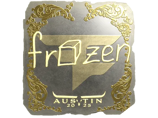 Sticker | frozen (Gold) | Austin 2025 - $ 7.57