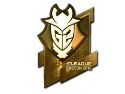 Sticker | G2 Esports (Gold) | Boston 2018 ``