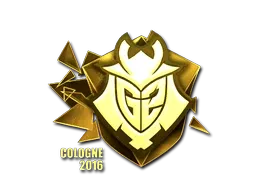 Sticker | G2 Esports (Gold) | Cologne 2016 ``