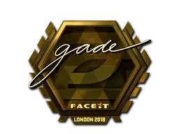 Sticker | gade (Gold) | London 2018 - $ 64.15