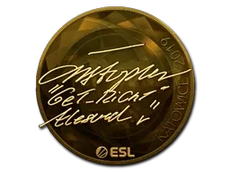 Sticker | GeT_RiGhT (Gold) | Katowice 2019 - $ 85.37
