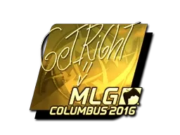 Sticker | GeT_RiGhT (Gold) | MLG Columbus 2016 - $ 26.74
