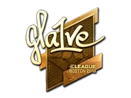 Sticker | gla1ve (Gold) | Boston 2018 - $ 100.74