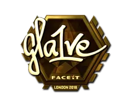 Sticker | gla1ve (Gold) | London 2018 - $ 257.72