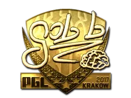 Sticker | gob b (Gold) | Krakow 2017 - $ 690.00