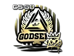 Sticker | GODSENT (Gold) | 2020 RMR - $ 2.56