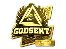 Sticker | GODSENT (Gold) | Atlanta 2017 ``
