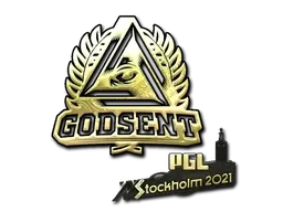 Sticker | GODSENT (Gold) | Stockholm 2021 - $ 8.57