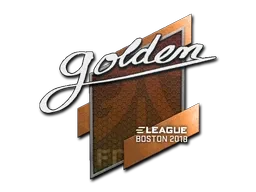 Sticker | Golden | Boston 2018 - $ 1.53