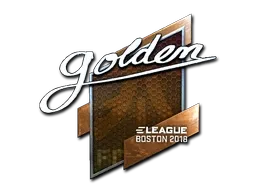 Sticker | Golden (Foil) | Boston 2018 - $ 5.58