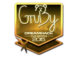 Sticker | GruBy (Gold) | Cluj-Napoca 2015 - $ 75.46