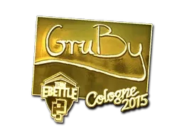 Sticker | GruBy (Gold) | Cologne 2015 - $ 21.85