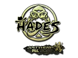 Sticker | hades (Gold) | Antwerp 2022 - $ 3.38