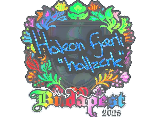 Sticker | hallzerk (Holo) | Budapest 2025 - $ 0.64