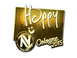 Sticker | Happy (Gold) | Cologne 2015 - $ 20.64