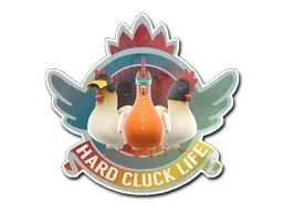Sticker | Hard Cluck Life (Holo) - $ 0.36