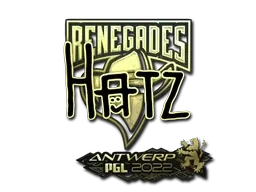 Sticker | hatz (Gold) | Antwerp 2022 - $ 1.20