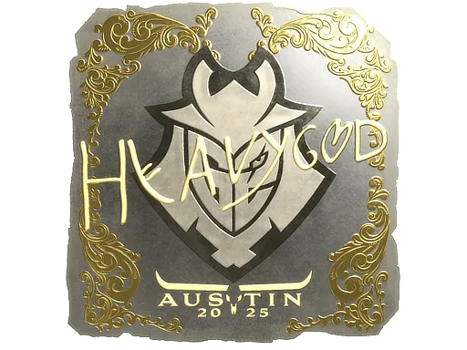 Sticker | Heavygod (Gold) | Austin 2025 - $ 2.19