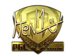 Sticker | HEN1 (Gold) | Krakow 2017 - $ 982.91