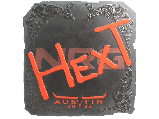 Sticker | HexT (Foil) | Austin 2025 - $ 0.08