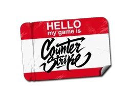 Sticker | Hi, My Game Is - $ 0.24