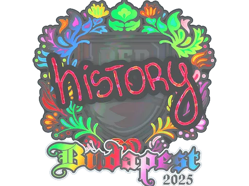 Sticker | History (Holo) | Budapest 2025 - $ 1.02