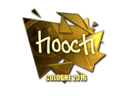 Sticker | hooch (Gold) | Cologne 2016 - $ 70.17