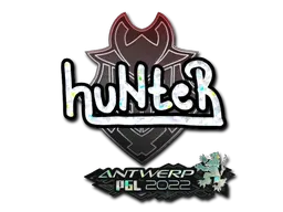 Sticker | huNter (Glitter) | Antwerp 2022 - $ 0.04