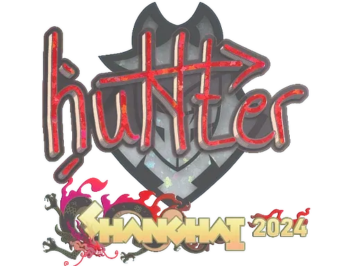 Sticker | huNter- (Glitter) | Shanghai 2024 - $ 0.04